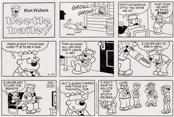 (CARTOONS / MILITARY.) MORT WALKER and GREG WALKER. Beetle Bailey.